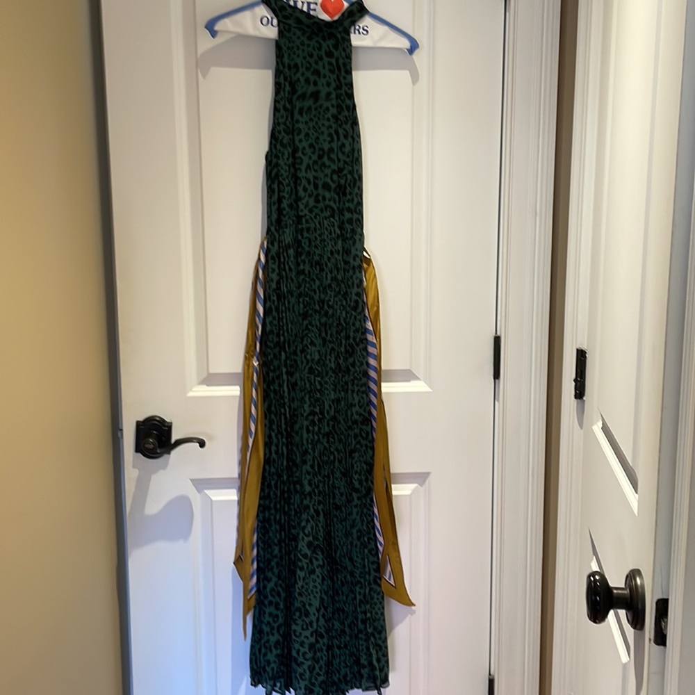 Zimmermann Belted Pleated Leopard-print Georgette Midi Dress - Picture 5 of 7